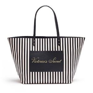 NWT VICTORIA’S SECRET STRIPE WEEKENDER TOTE BAG